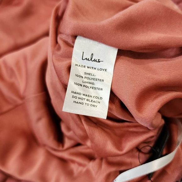 Lulus Womens Rose Floral Chiffon Jumpsuit Sleeveless Burnout Pink Small Size - Picture 10 of 10